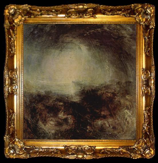 framed  Joseph Mallord William Turner Schatten und Dunkelheit: Der Abend vor der Sintflut, ta009-2